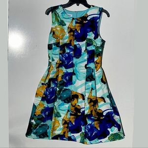 Calvin Klein Scuba Fit and Flare Dress